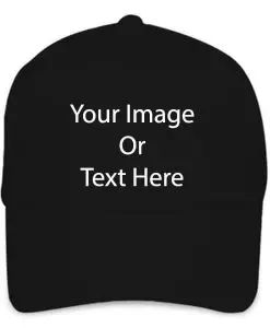 Customize printed black cap
