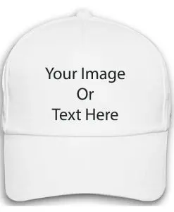 Customize printed white cap